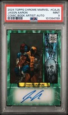 2024 TOPPS CHROME MARVELJASON AARON COMIC BOOK ARTIST [AUTO] PSA {9} MINT