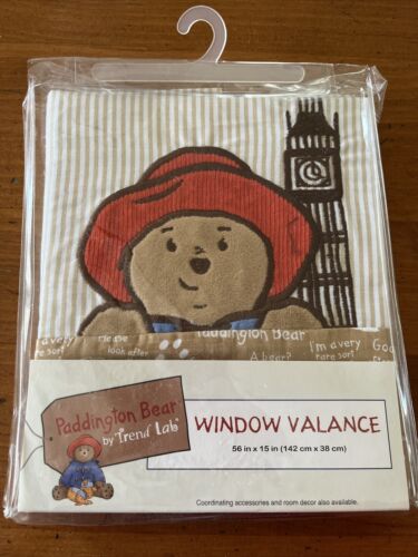 Paddington Bear Window Valance by Trend Lab 56" x 15" BRAND NEW IN PACKAGE - Photo 1 sur 6