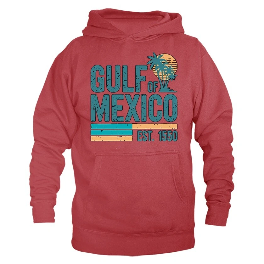 Gulf of Mexico Golfo de mexico Est 1550 Retro Vintage Beach Hoodie