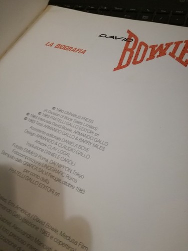 LIBRO DAVID BOWIE LA BIOGRAFIA - Armando Gallo - 1983 - nuovo - Picture 2 of 12