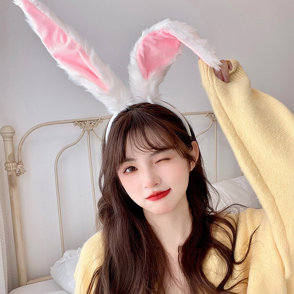 Women Headband Lightweight Cosplay Rabbit Ears Headband Long Ears eBay