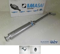 Imasaf Auspuff Mitteltopf+Anbauteile für Volvo V70 II 2.4 103KW+125KW 2000-2007