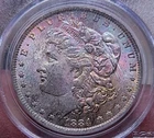 1884 O MS64 MORGAN SILVER DOLLAR / TONED