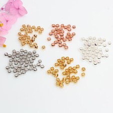 500pcs/lot Ball Crimp End Beads Spacer Beads For Diy Making Jewelry Findings