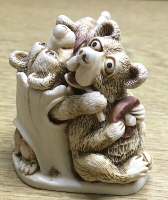 Harmony Kingdom Oktobearfest Bären Schmuckschatulle Special Event Piece 1997 (A47
