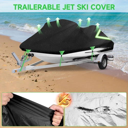 NEVERLAND Jet Ski Cover Dust UV Rain Protect for Yamaha WaveRunner FZR 2009-2016 - Picture 4 of 13