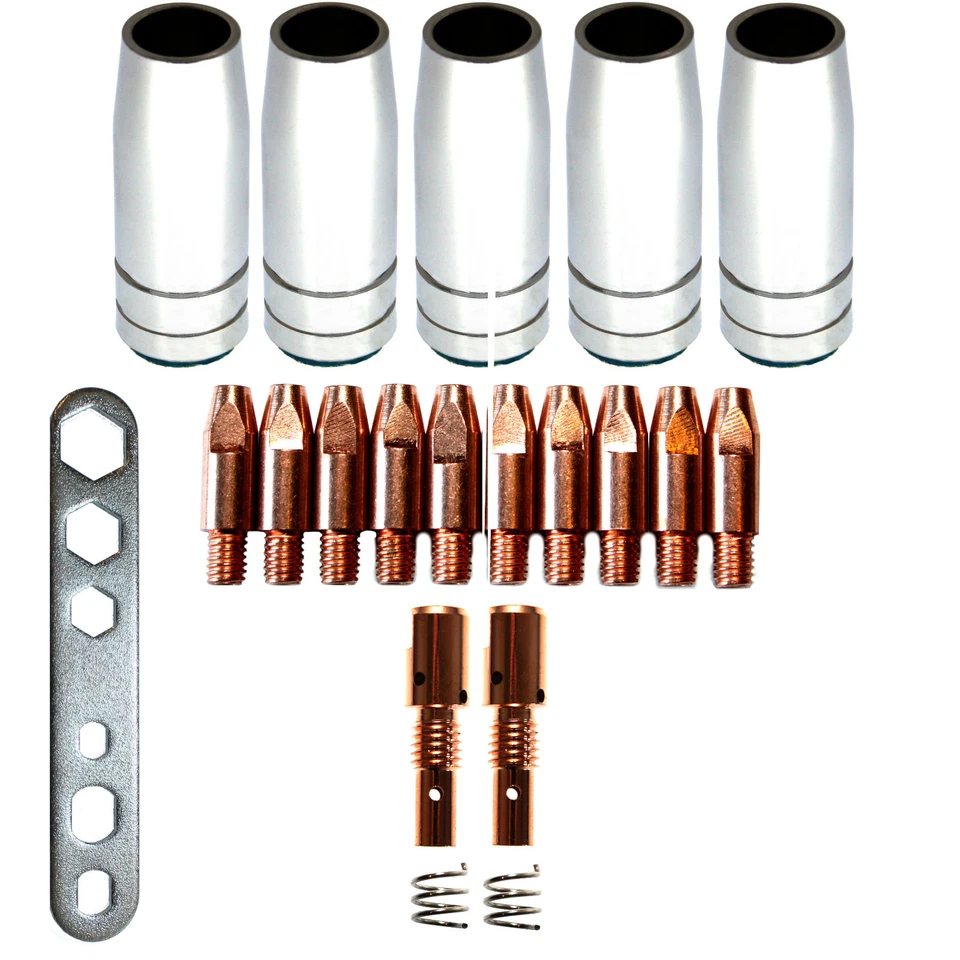 CAMPCOOGA MB25 Verschleißteile 1,2 mm Stromdüsen Gasdüsen Düsenstock Federn MAG Brenner