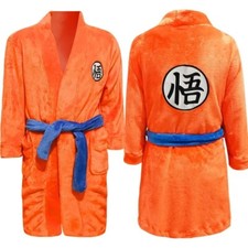 Peignoir De Bain Dragon Ball Pyjama Doux Cosplay Robe De Nuit Son Goku Idée Noel