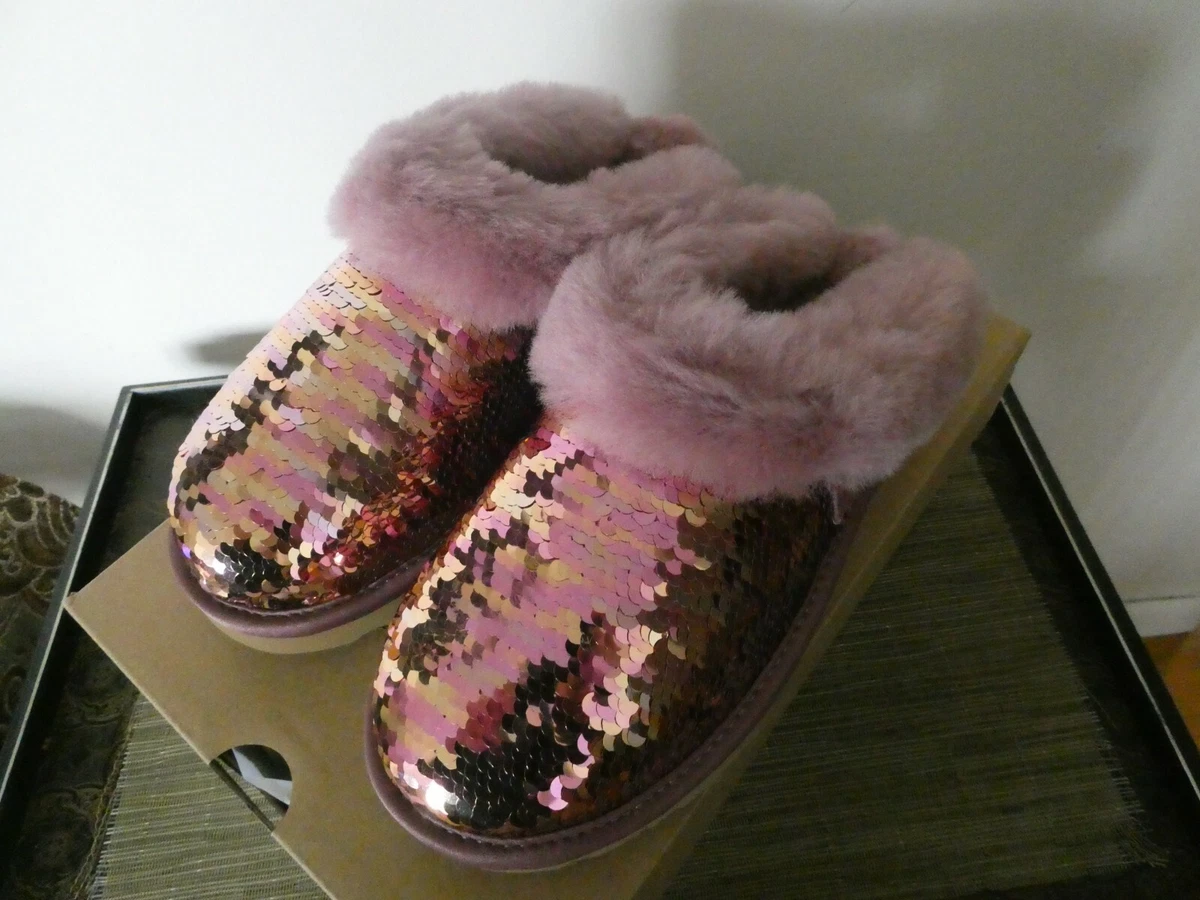 Women's Sequins Ballerina Slippers with Sherpa Fleece Lining by Alotta  Knits | Ballerina Slippers at BeltOutlet.com