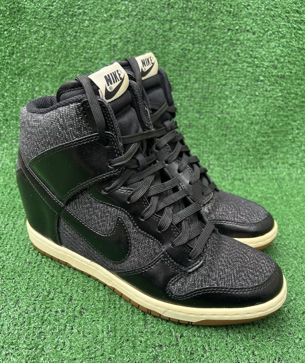 NIKE Dunk Sky High Essential Women's 644877-003 Wedge Heel Sneaker