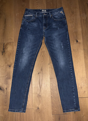 E.B. Company Est 1978 Herren Jeanshose Blau W32/L32 Denim Slim 100% Baumwolle