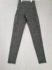 Aerie OFFLINE Leggings Womens XS Heathered Marled Green Hugger High Rise Pockets