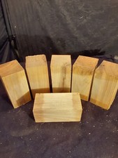 6 Piece Dry White Ash Lathe Turning Blanks 2 3/4 x 2 3/4 x 5 1/2" Lumber no121