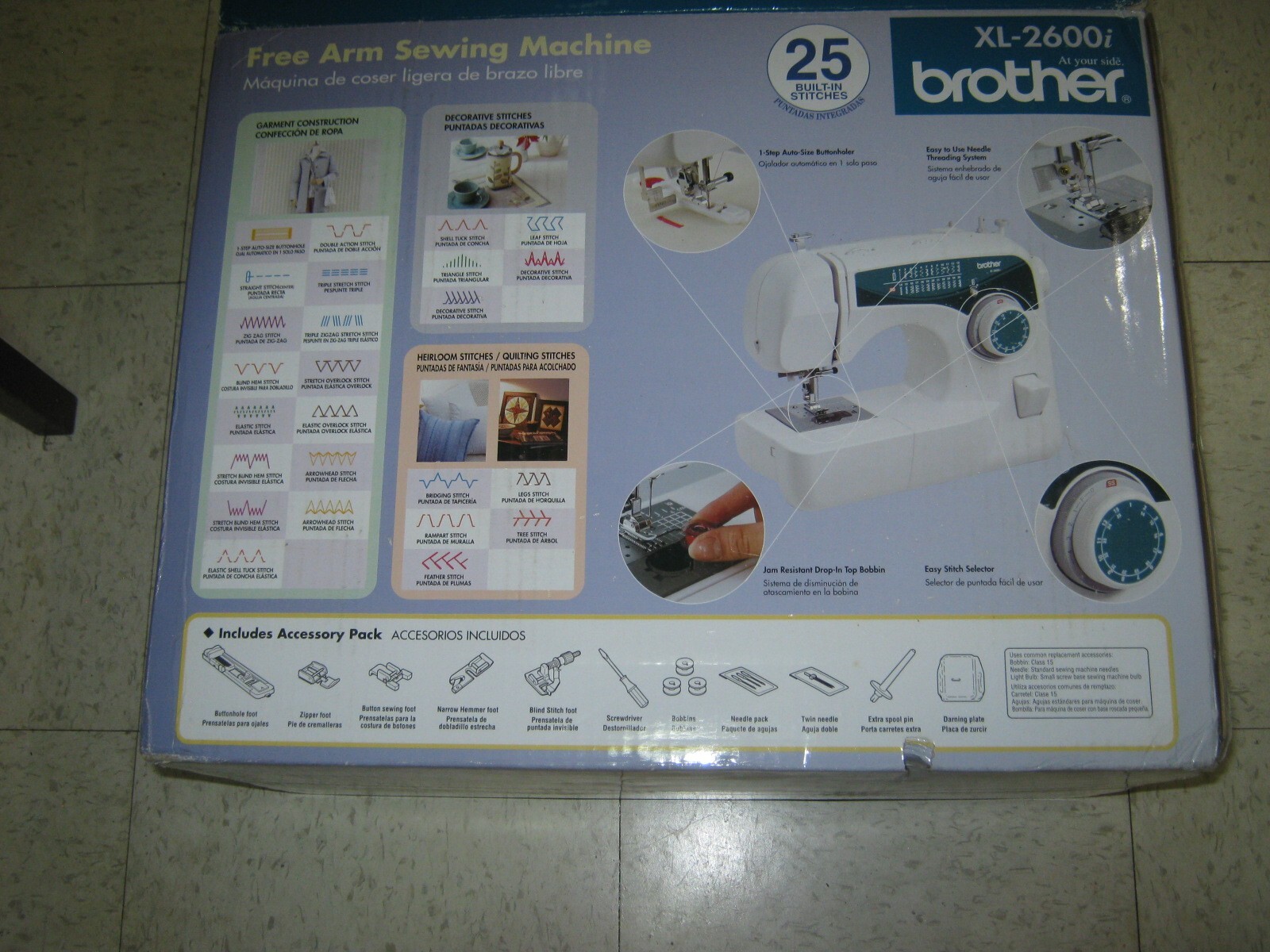 Brother XL2600i Mechanical Sewing Machine For Parts 12502615200 eBay