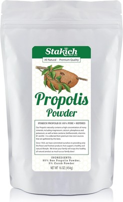 Fat Free Bee Propolis Powder - 1 Pound Bag, Rich in Vitamins & Amino Acids
