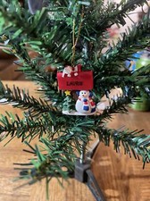 Kurt Adler Snowman Christmas Tree Name Ornament Laurie
