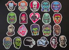 Universal Monsters Vinyl Stickers Mummy Pennywise Frankenstein Wolfman Dracula