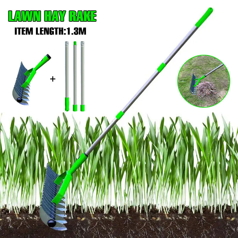 Lawn Thatching Rake Head Dethatching Garden Soil Leaf Turf Moss Removal
