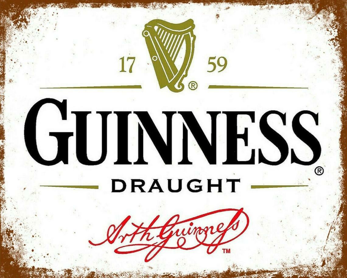 GUINNESS CARRIOLA MINIATURA Segno Del Metallo/Cartolina 110mm X 80mm - Foto 7