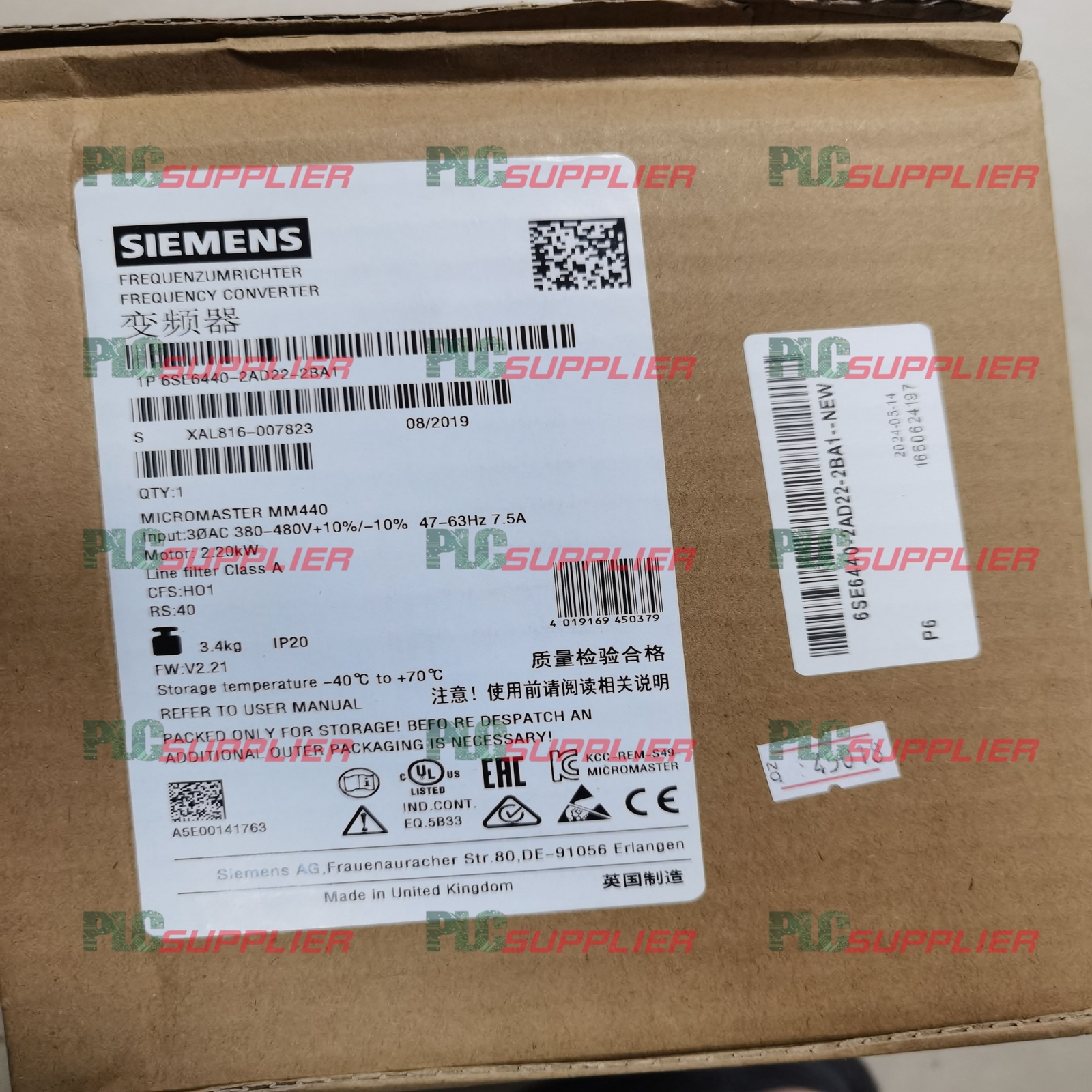 1PCS Brand NEW Siemens 6SE6440-2AD22-2BA1