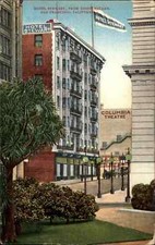 San Francisco California CA Hotel Sewart Columbia Theatre c1910 Vintage Postcard