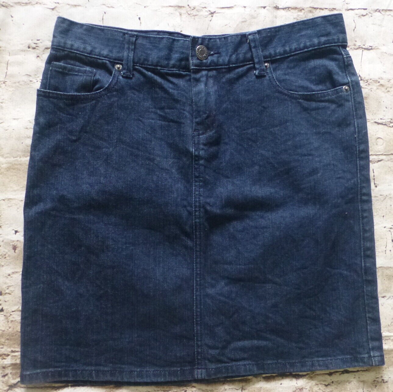 New York & Company  Denim Jean Skirt Women's Size 6 Dark Straight Pencil