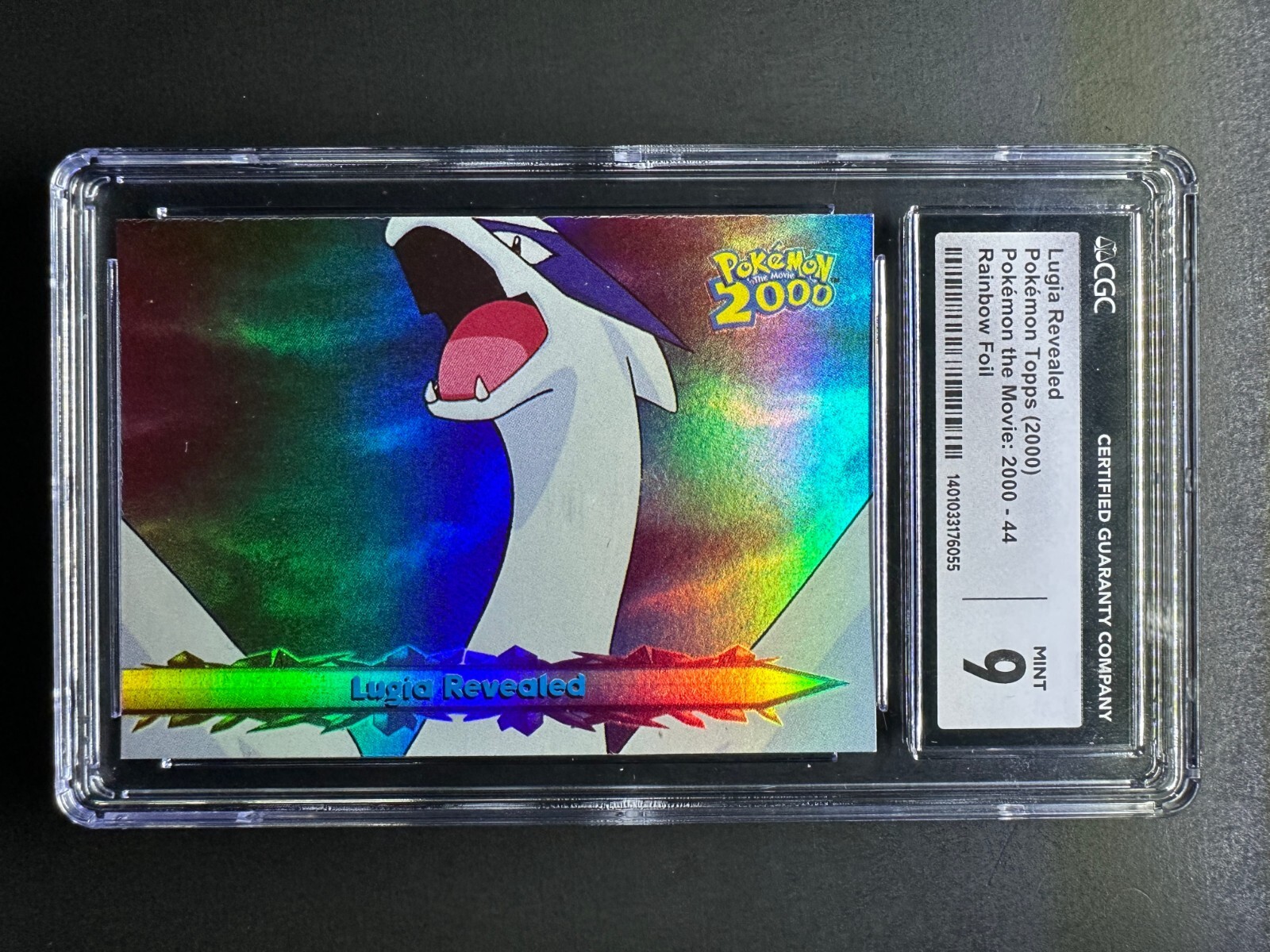 CGC 9 topps Pokemon Lugia The Movie 2000 Rainbow Foil #44 Lugia Revealed