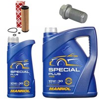 MotoröL Filter Set Mannol 10W-30 API SN 6 Liter + Schraube FüR Mercedes C-Klasse