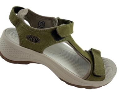 Keen Damen  Sandalen ASTORIA WEST T-Strap Grün leder Gr.37,5