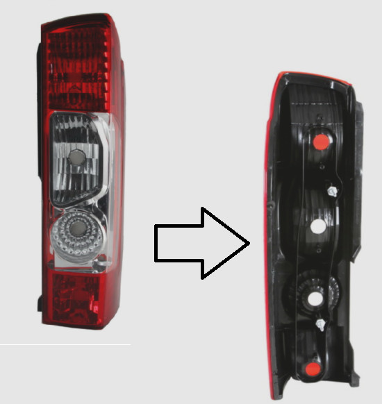 Lampe feu arriere droit Citroen Jumper 2006-2014 bloc eclairage signalisation fourgon