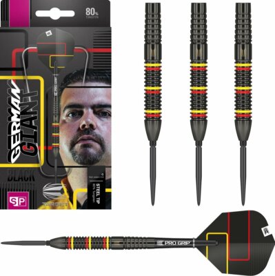 24 gram TARGET GABRIEL CLEMENS BLACK 80% TUNGSTEN STEEL TIP DARTS SWISS POINTS 