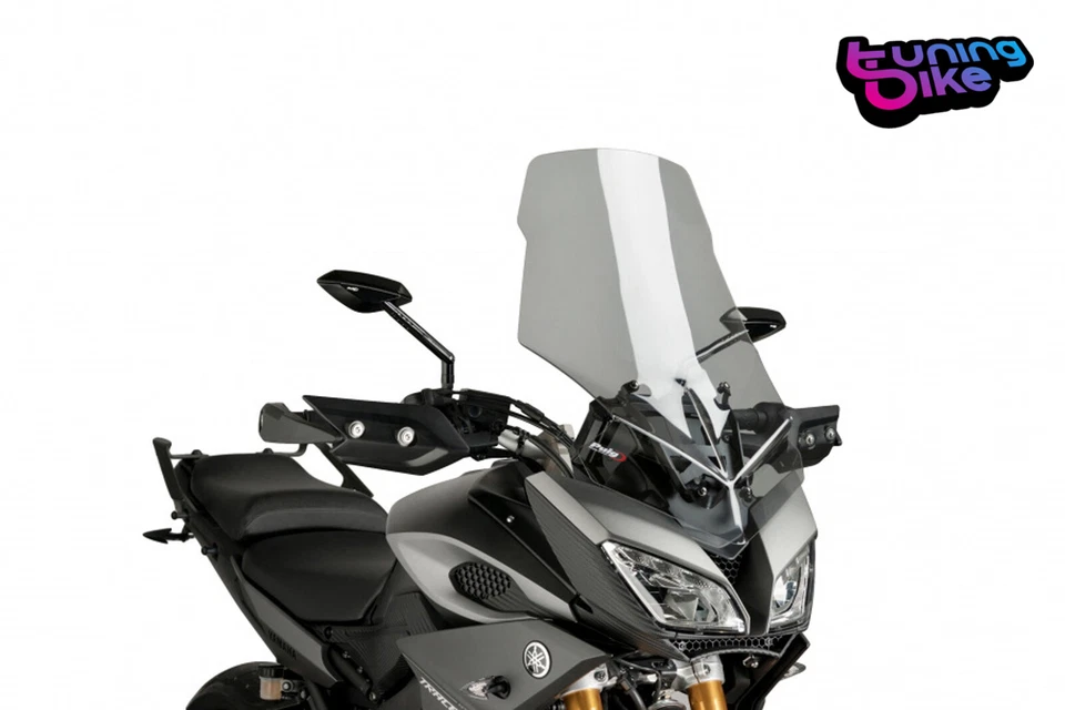 PUIG BULLE TOURING POUR YAMAHA MT-09 TRACER 2015 FUME CLAIR - Photo 1/1