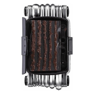 Crankbrothers M20 Multifunktionswerkzeug Schwarz mit Kettennieter und Zubehör Cr