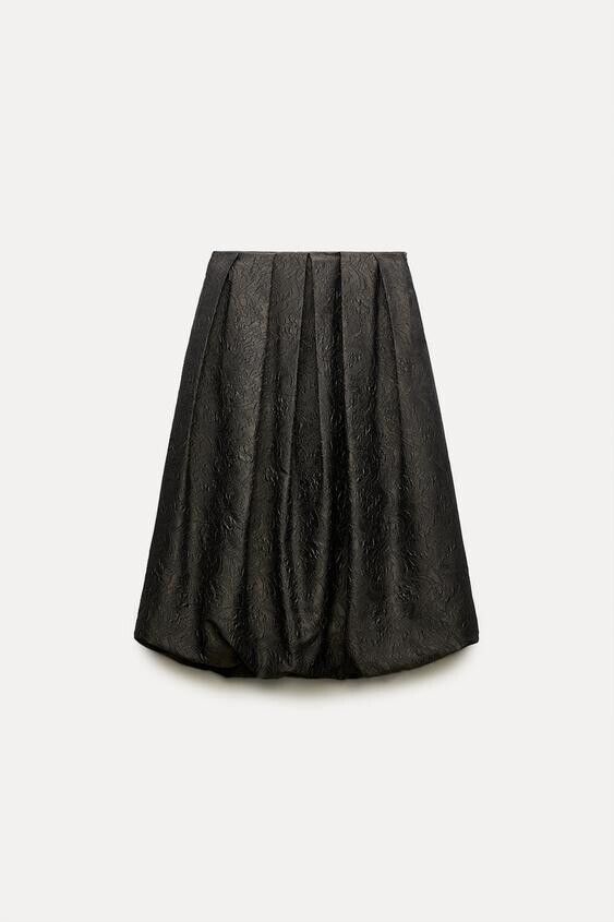 NWT ZARA ZW COLLECTION VOLUMINOUS BALLOON JACQUARD SKIRT Sz NWT ZARA ZW COLLECTION VOLUMINOUS BALLOON JACQUARD SKIRT Sz