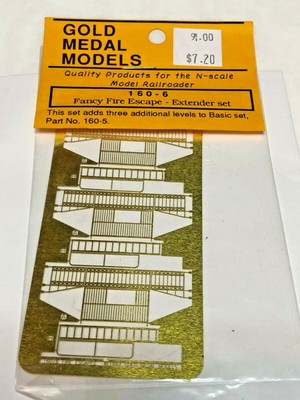 N Gold Metal Models 160 6 Fancy Fire Escape Extender Set Ebay