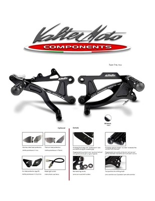 PEY039 VALTER MOTO REARSETS T1 YAMAHA FZ6 S2 - 2007 2011