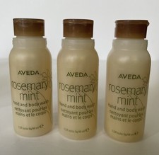 AVEDA Rosemary Mint Hand And Body Wash Travel Size Lot Of 3 1.5 Oz