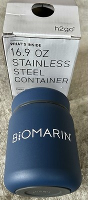 H2GO Essen 16.9 oz 500ml Stainless Steel Container  Bio Marin  - NIB
