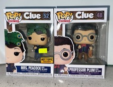 Funko Pop! - Hasbro - Professor Ciruela con Cuerda #48 y Mrs. Peacock con Cuchillo #52