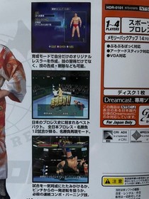 Dreamcast Giant Gram Pro Wrestling Sega Japan 2b