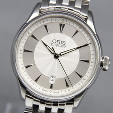 [Near MINT+++ w/Paper] ORIS Artelier 7591 40mm Date Silver Dial AT Men's Watch