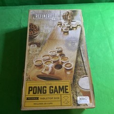 Wooden Beer Pong Game Foldable Tabletop Wood New In Box Refinery And Co