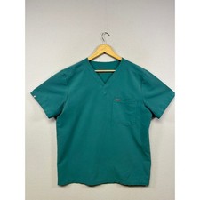 Medcore FIGS Mens Large Teal Leon V-Neck Short Sleeve Scrub Top RM1500
