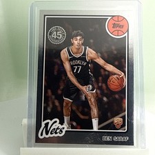 2025-26 Topps Basketball Ben Saraf Rookie 45th Anniversary Silver Nets #80BK-72