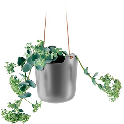 Eva Solo Self-Watering Hanging Pot Stoneware Grey 15cm
