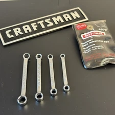 Vintage Sears Craftsman No. 9 4379 Midget Box End Wrench Set 4 Pc Set