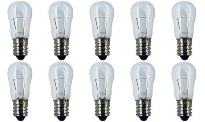 CEC Industries #6S6 130V Bulbs, 130 V, 6 W, E12 Base, S-6 shape (Box of 10)