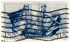 1941 - ITALIA -  HITLER Y MUSSOLINI  - YVERT 437