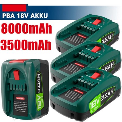 4X 18V 8.0Ah 3.5Ah Akku Für Bosch PBA Li-Ion POWER FOR ALL ALLIANCE Ersatzakku B