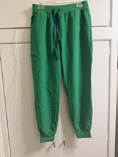 FIGS Women s Medium Zamora Jogger Scrub Pants Green PO 5990 Small Stain